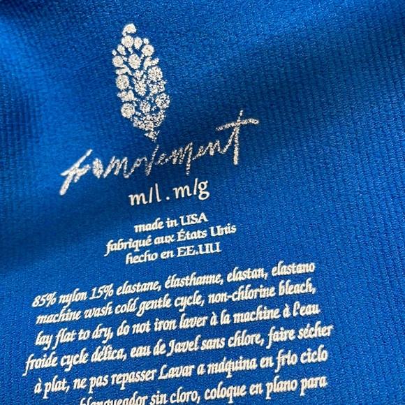 Free People Movement Tighten Up Low Back Tank size XS/S & M/L NEW Blueprint logo - Picture 7 of 7